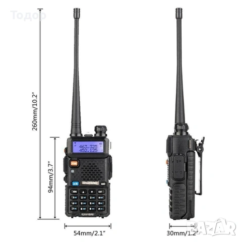 Радиостанция baofeng uv-5r, снимка 5 - Друга електроника - 55255123