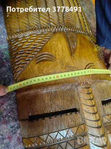 Декоративна дървена маска, снимка 4 - Декорация за дома - 54319028