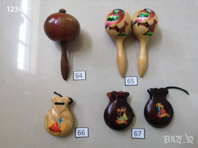 Дрънкалки, маракаси, кастанети. , снимка 9 - Други стоки за дома - 49188923