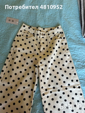 Дънки polka dot размер М, снимка 3 - Дънки - 54344869