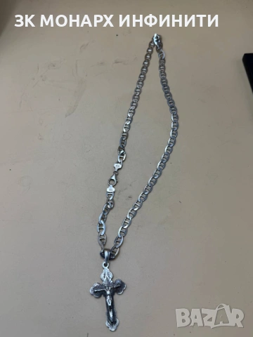 Сребърен ланец /925/, снимка 3 - Колиета, медальони, синджири - 54032634