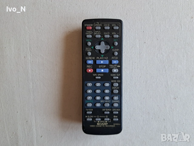 Дистанционно Sharp G0185AJ за видеорекордери (VCR).