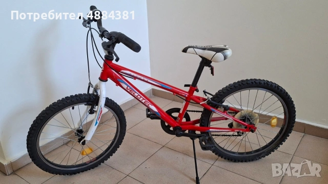 Продавам детски велосипед Velotec 18 цола, 6 скорости, произведен от Maxcom, снимка 2 - Велосипеди - 55261913