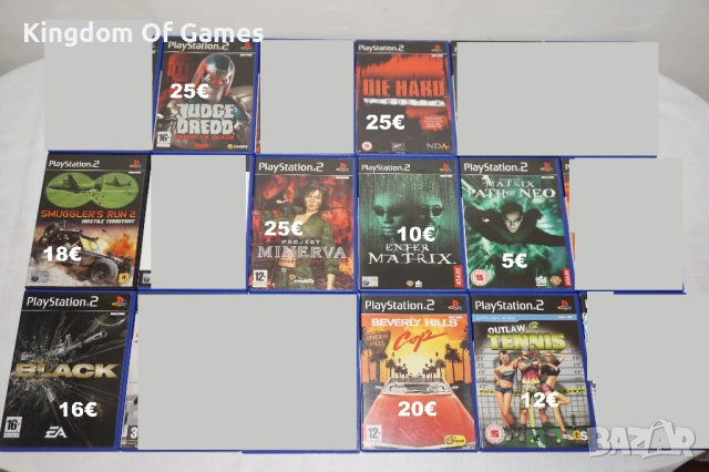 Игри за PS2 Judge Dredd/Die Hard/Black/Beverly Hills Cop/Project Minerva Professional/The Matrix