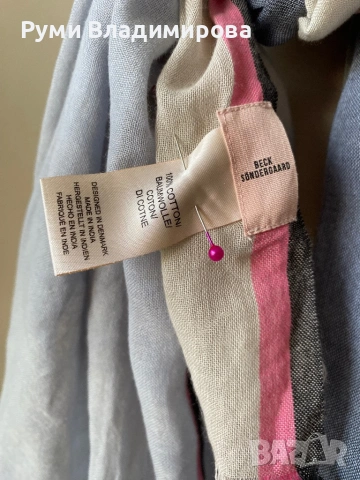 Шал Beck Sondergaard от коприна, вълна, памук, модал и кашмир/ различни видове , снимка 14 - Шалове - 54198580