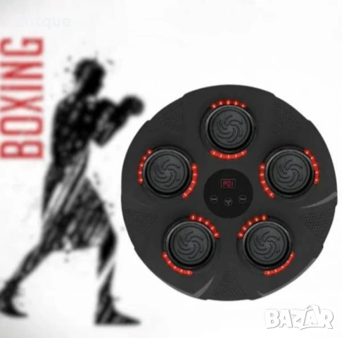 Бокс машина музикална със светлина ,5 мишени, ръкавици