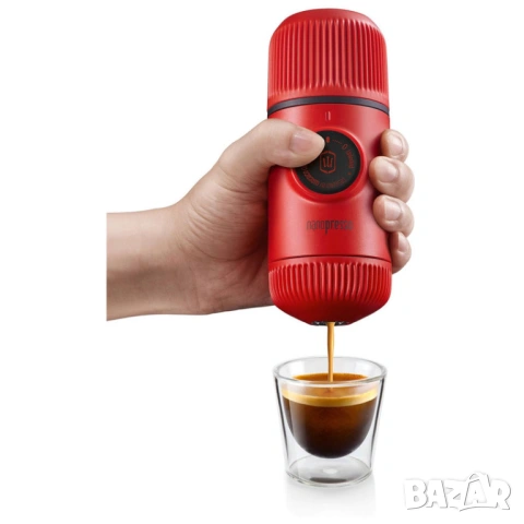 Кафемашина WACACO NANOPRESSO RED+CASE 80.00 ml, 18.00 bar, ЧЕРВЕН+ Твърд защитен калъф само за 70€, снимка 7 - Кафемашини - 54269646