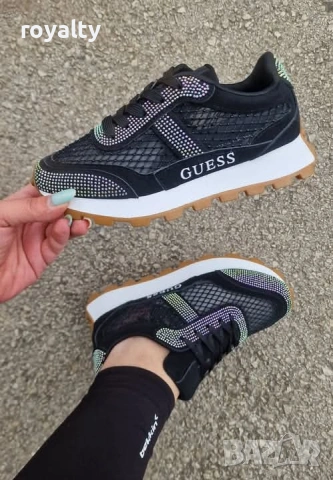 Guess Нови Черни Дамски Маратонки Гес