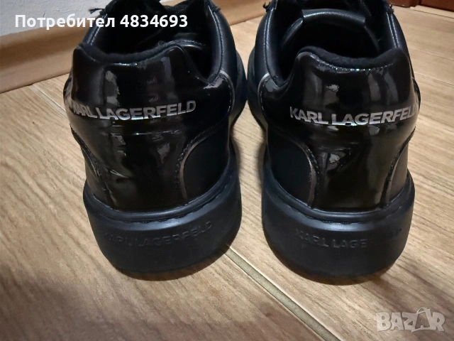ЧЕРНИ КЕЦОВЕ KARL LAGERFELD, снимка 4 - Кецове - 54985316