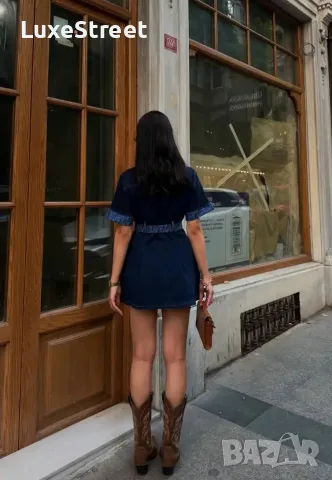 Dior 🤍Дънкова Рокля , снимка 4 - Рокли - 55503687