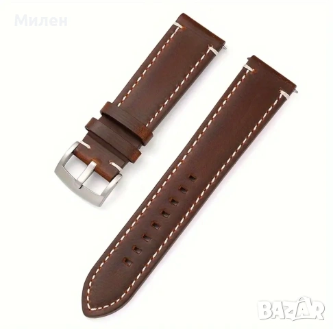 кожена каишка за часовник, снимка 2 - Каишки за часовници - 54010436