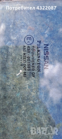 Задно дясно стъкло от NISSAN MICRA K12 1.2I 65К. С 2009г., снимка 2 - Части - 55234572