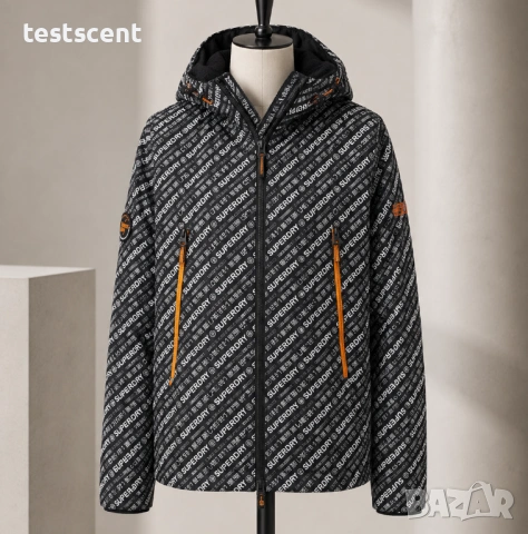 Оригинално яке с качулка Superdry Wind Attacker Jacket 2XL Black/Orange - Оригинално яке с качулка, снимка 10 - Якета - 54825006