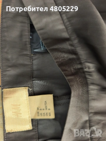 H&M сатениран панталон с цепки р-р С/М, снимка 3 - Панталони - 55213536
