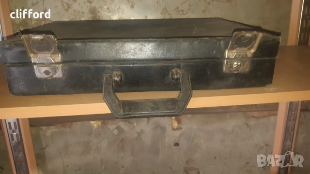 Кожен куфар-със заключалки-работен, снимка 5 - Антикварни и старинни предмети - 54358191