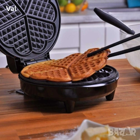 Гофретник Voltz,1200W, 5 гнезда, Инокс, снимка 6 - Гофретници - 54811853