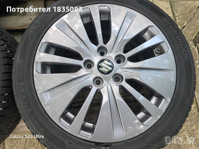 Лети джанти 17ки 5х114.3 Suzuki + зимни гуми 205/50/17 Hankook, снимка 6 - Гуми и джанти - 55289128