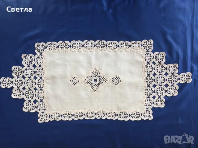 РАЗПРОДАЖБА Ленени монтирани покривки, някои и с по 6 салфетки, 85 €, снимка 5 - Други стоки за дома - 54903270