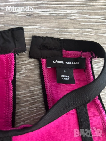 Karen Millen топ фуксия, снимка 4 - Корсети, бюстиета, топове - 55156984