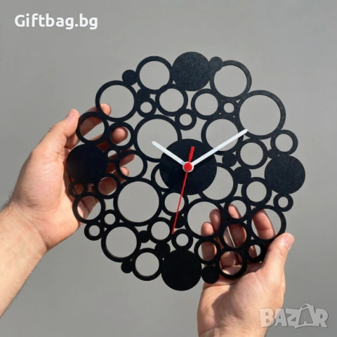 Стенен часовник „Bubbles“, снимка 2 - Стенни часовници - 54316158