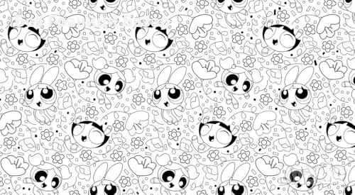 Нова Powerpuff Girls Creative Colouring книжка за оцветяване с любими герои творчески занимания деца, снимка 9 - Детски книжки - 55544216