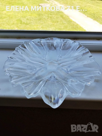 Walther Glas Германия две прекрасни плата от кристално стъкло, снимка 3 - Чинии - 55248926