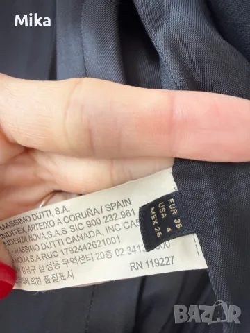 Сако blazer Massimo Dutti размер С, снимка 5 - Сака - 55451198
