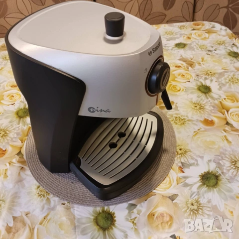 Кафеварка SAEKO NINA, 1.5 л, 15 bar, използвана, снимка 2 - Кафемашини - 53463707