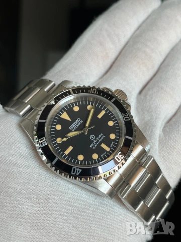 Seiko Submariner Mod Automatic NH35 (Rolex Milsub 5513 Homage), снимка 2 - Мъжки - 54665650