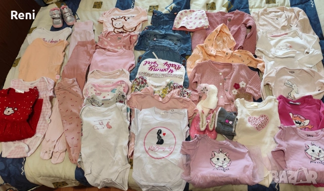103 бр бебешки дрехи 50-68 размер 