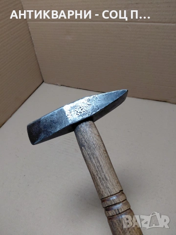 Соц Стар Ръчно Кован Каменоделски Чук 0.630кг. НОМЕР 1336., снимка 4 - Антикварни и старинни предмети - 54347773
