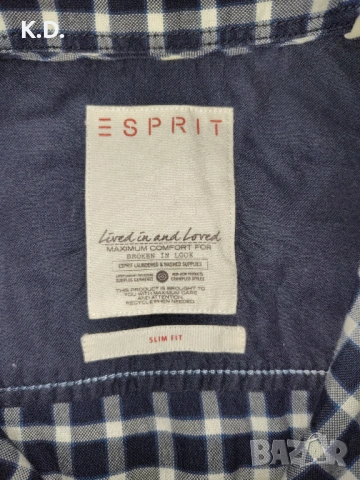 Мъжка риза Esprit slim fit - като нова, снимка 3 - Ризи - 54384119