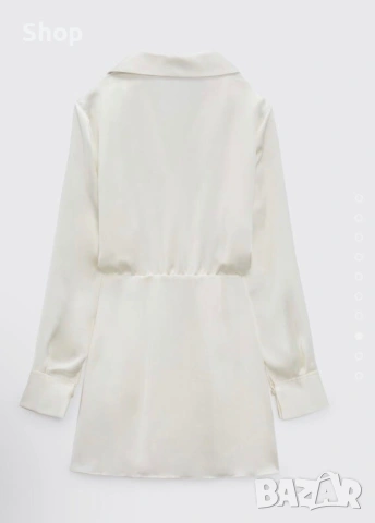 Сатенена рокля на Zara, снимка 3 - Рокли - 55123639