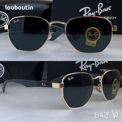 Ray Ban Ferrari 2 цвята мъжки слънчеви очила минерално стъклоло дамски унисекс, снимка 4 - Слънчеви и диоптрични очила - 55148894