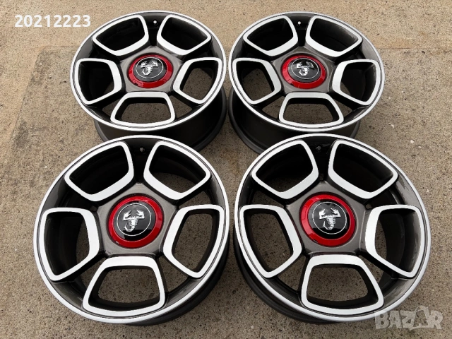 4 броя алуминиеви джанти за Fiat 500 Abarth 17, снимка 2 - Гуми и джанти - 54886477