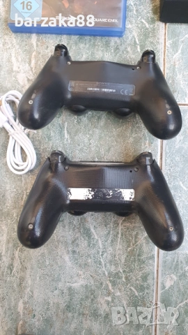 PS4 + 2 джойстика + 2 игри + кабели  , снимка 5 - PlayStation конзоли - 54764313