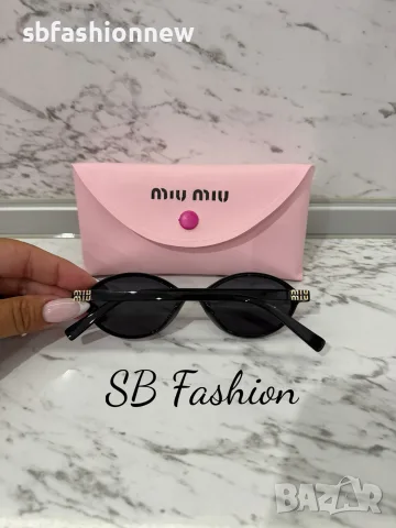 Miu Miu очила с лого в черно, снимка 4 - Слънчеви и диоптрични очила - 55496452