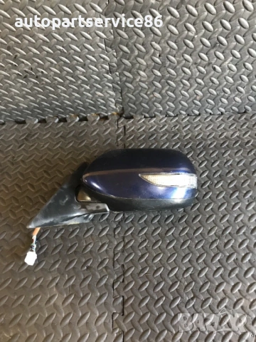 Огледало за предна лява врата, синьо, за Subaru Legacy Estate (2003–2009) 010843 74432-303, снимка 2 - Части - 54216749