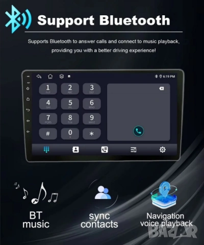 9” двоен DIN универсална мултимедия с Android 12, RDS, 32GB ROM, 2GB RAM , снимка 12 - Аксесоари и консумативи - 54514557