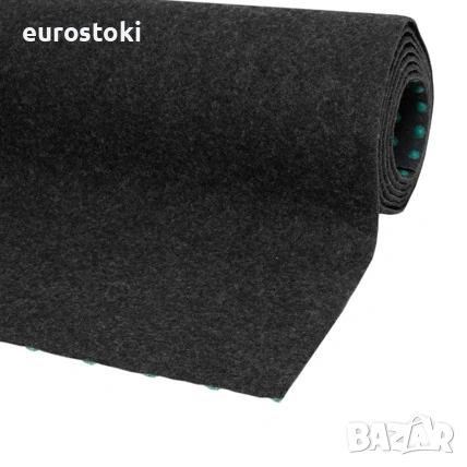 Външен мокет Field Anthracite, 133 x 400 см, килим за външна употреба за тераса, балкон, двор