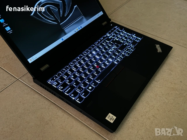 15.6' Full HD IPS Core i9-10885H Lenovo ThinkPad P15 32GB DDR4/512GB NVMe/RTX 4000 8GB/Бат 6ч, снимка 6 - Лаптопи за работа - 54227618
