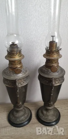 Стари френски газови лампи - 2 броя, снимка 8 - Антикварни и старинни предмети - 55416569