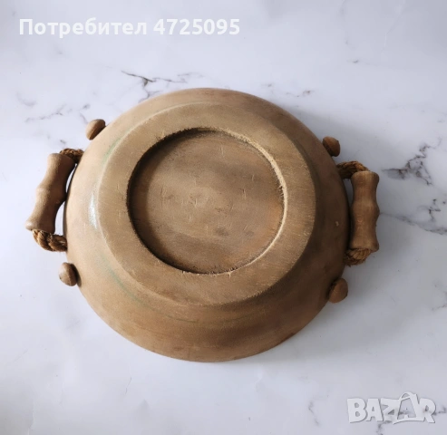 Винтидж дървена чиния или поднос, снимка 2 - Декорация за дома - 54489384