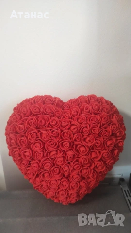 Ръчно изработени мечета и сърца от розички , снимка 2 - Други - 54511649