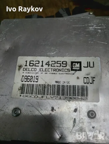 ECU , компютър OPEL ASTRA 1.6 X16XE DELCO ,16214259 JU, 16214259JU, снимка 3 - Части - 55451085