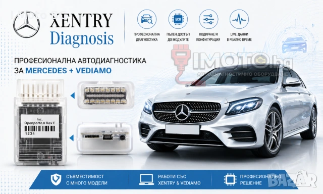 Mercedes Xentry - Професионална автодиагностика за Mercedes + Vediamo