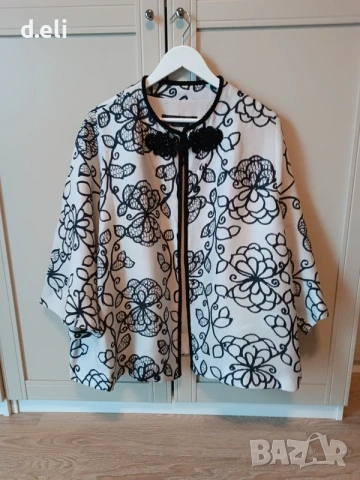 Max Mara Original (Marina Rinaldi) Size XL Коприна, Вискоза, снимка 2 - Сака - 54326377