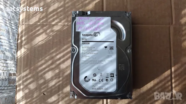 Хард диск Seagate Barracuda SV35 ST2000VX000 2000GB SATA 6.0Gb/s, снимка 2 - Твърди дискове - 55345246