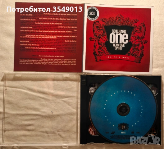 CD / ЦД компакт диск - Gotthard - 2004 - One Team One Spirit:The Very Best [2 CD], снимка 5 - CD дискове - 54373040