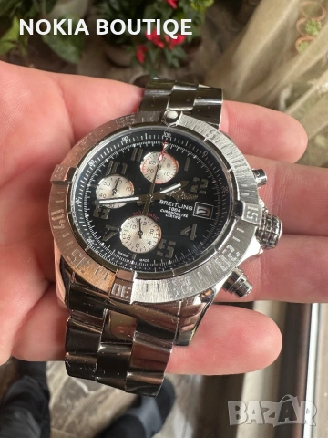 Breitling Avenger II Black Dial 48mm Stainless Steel Mens, снимка 7 - Мъжки - 54417501